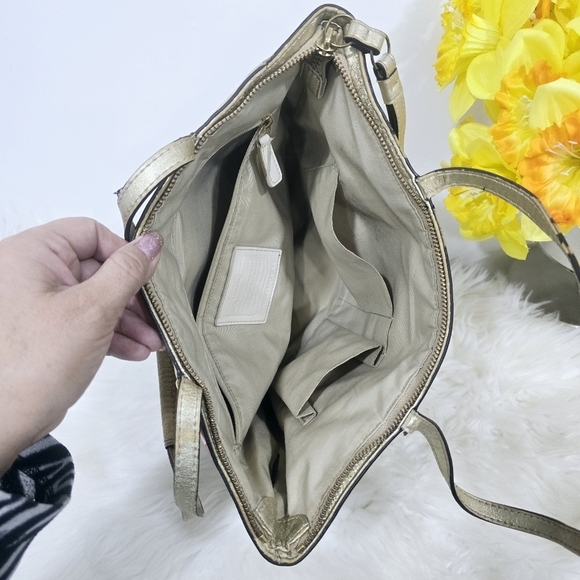 Coach Soho Sateen multicolor Purse Shoulder Hand Bag Polka Dot Logo - Picture 13 of 16